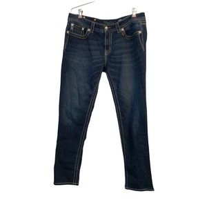 MISS ME Skinny Jeans Women’s Size 33 Decorated Pockets